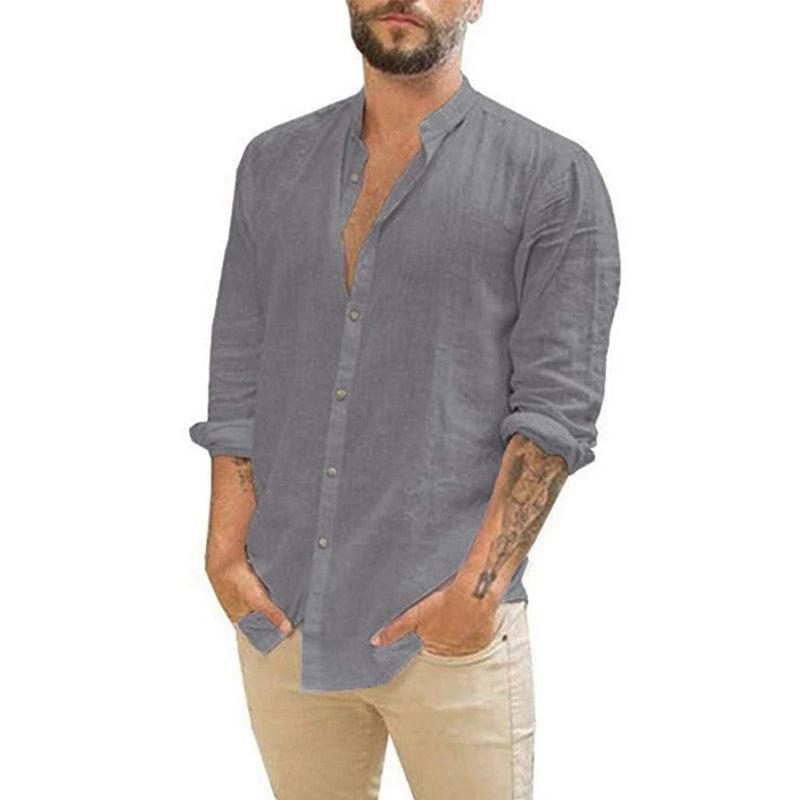 Camisa Masculina de Linho - Cia Brax 